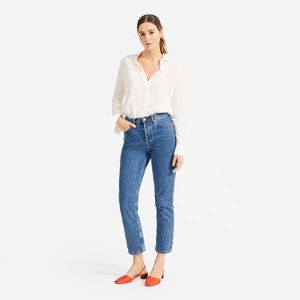 Everlane clean silk relaxed shirt